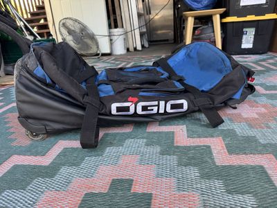 OGIO 9.0 Rig Wheeled Gear Bag - Blue/Black - Large, Durable Rolling Duffel