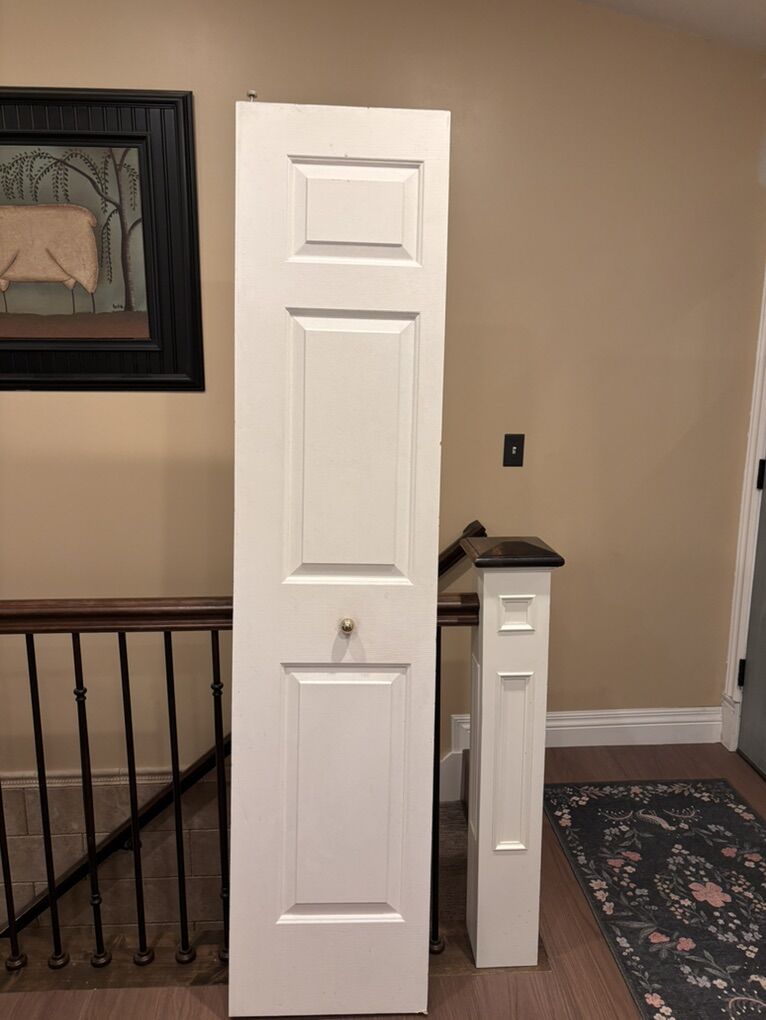 Bi-Fold Closet Door For 3 Foot Closet Or 1/2 Of 6'