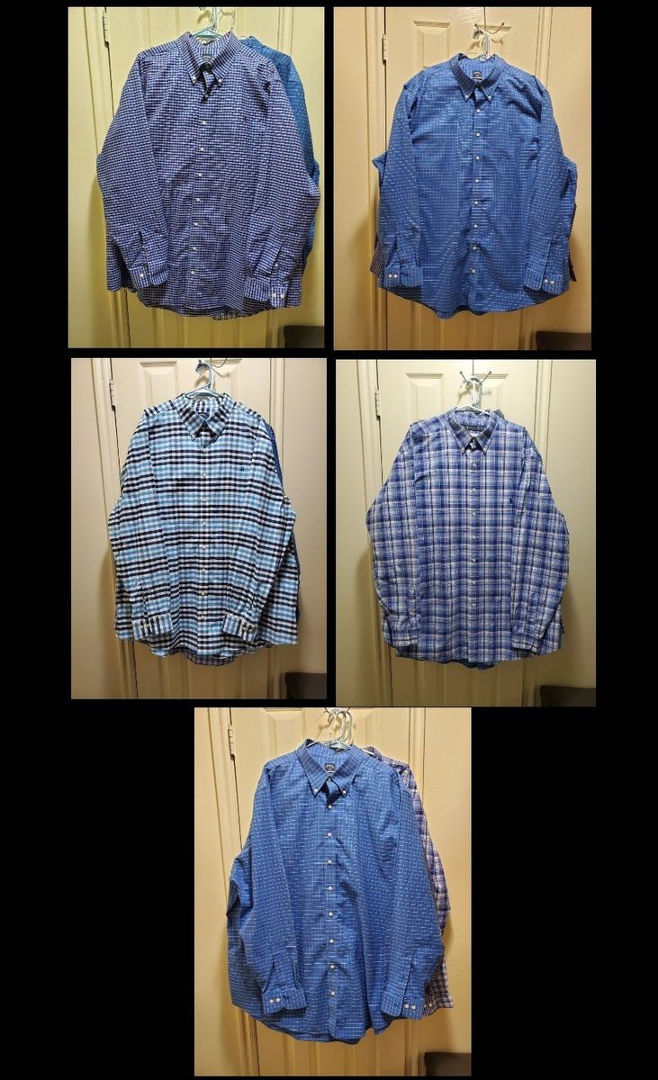 Lot of 5 XXL Tall Dress Shirts Ralph Lauren & Broo