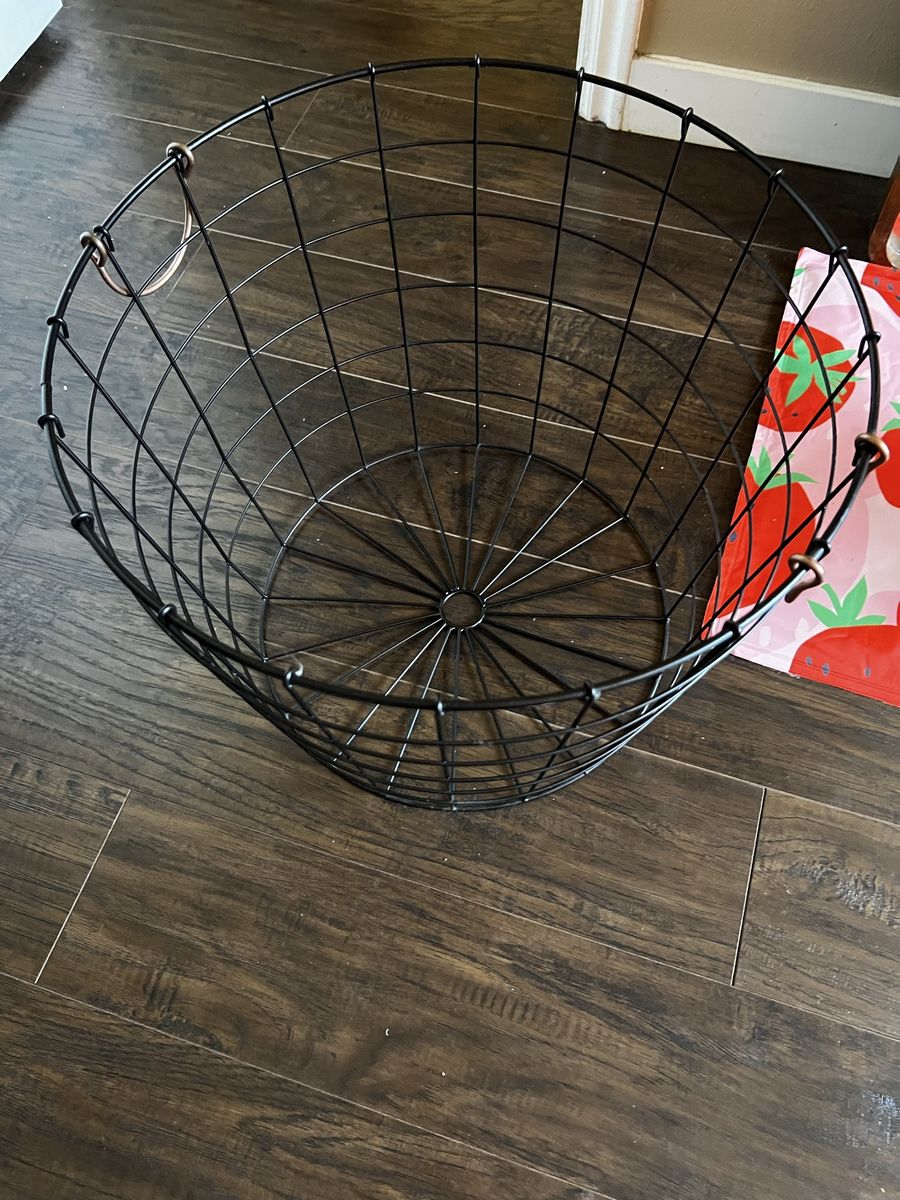 Black wire basket