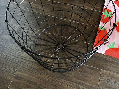 Black wire basket