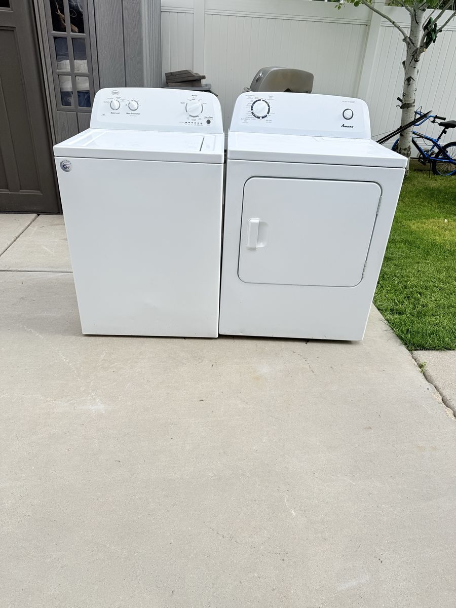 Washer and electric dryer
