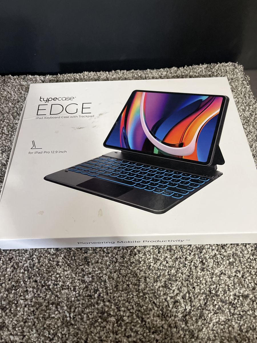 Typecase Edge iPad Keyboard Case with Trackpad for iPad Pro 12.9 inch - Lightly Used