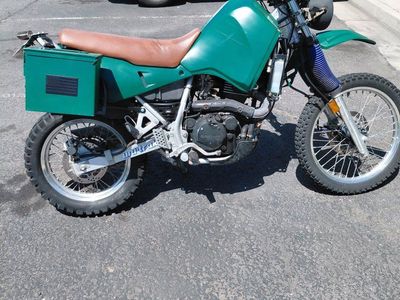 Kawasaki KLR 650 Dual Sport Motorcycle - Green/Brown Great Condition