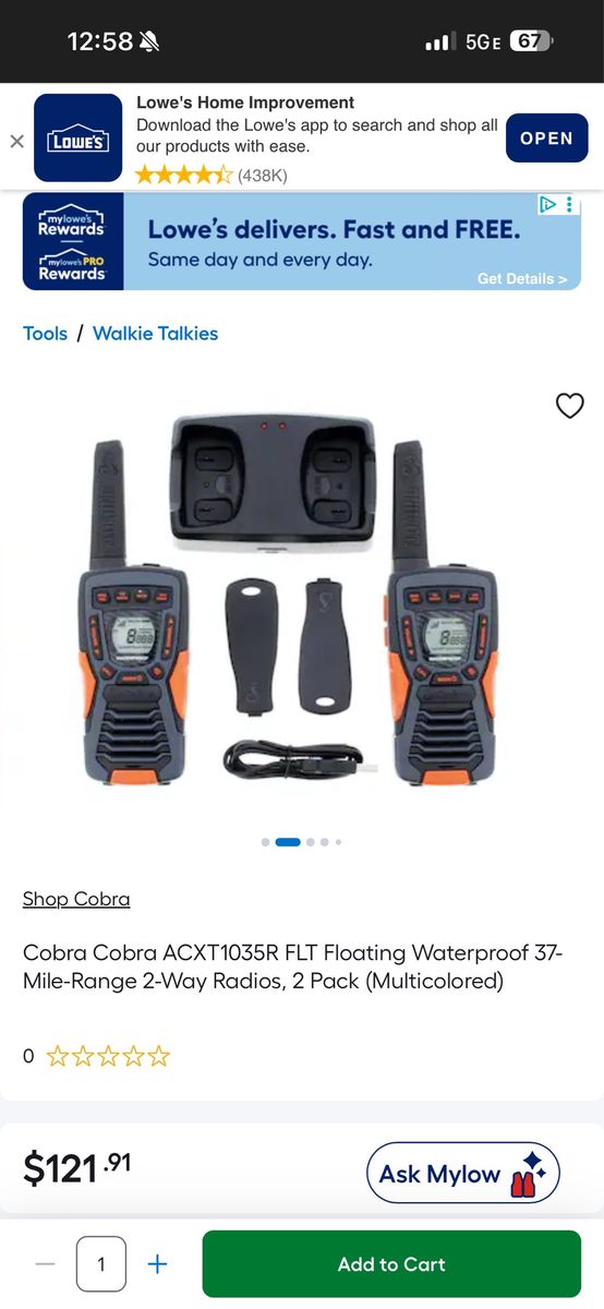 Cobra 2way Radios