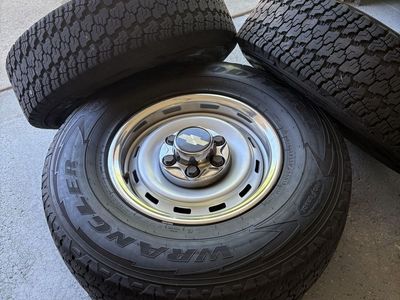 Goodyear Wrangler Tires with Chevrolet Rally Wheels - Set of 4, Used
