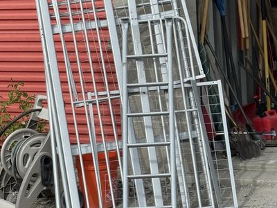 IKEA Tromso Metal loft Bed Frame with Ladder Twin Size, Durable Steel Construction