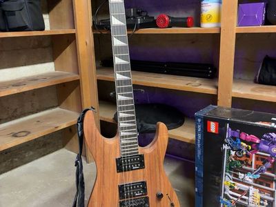 Jackson Dinky JS32 DKA Electric Guitar - Natural Oil Finish, Sharkfin Inlays
