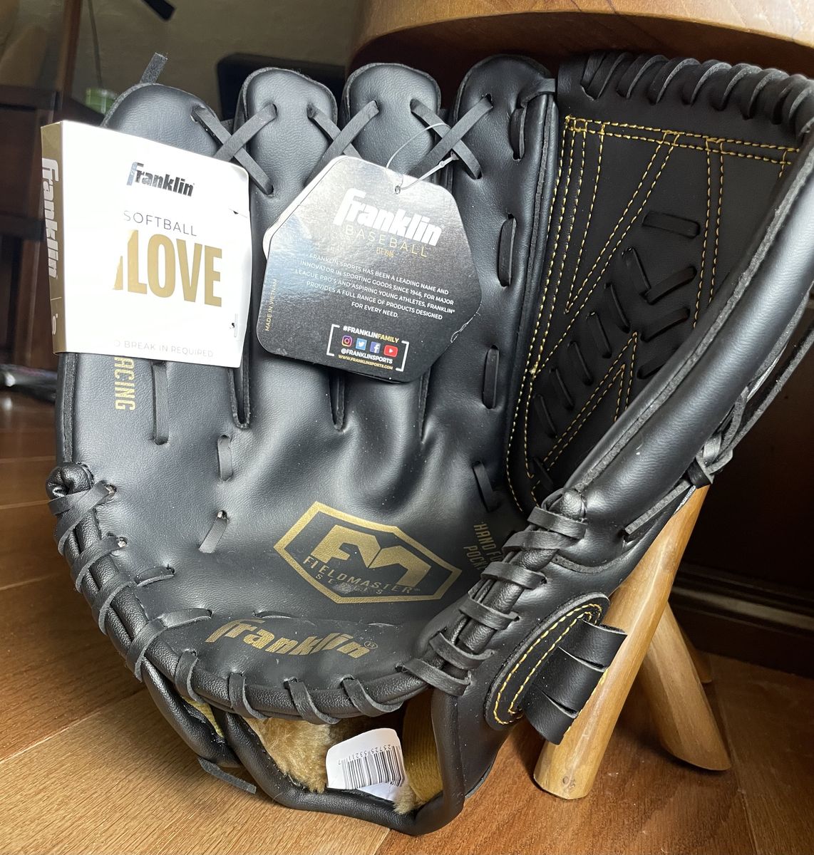 Franklin left hand player softball glove