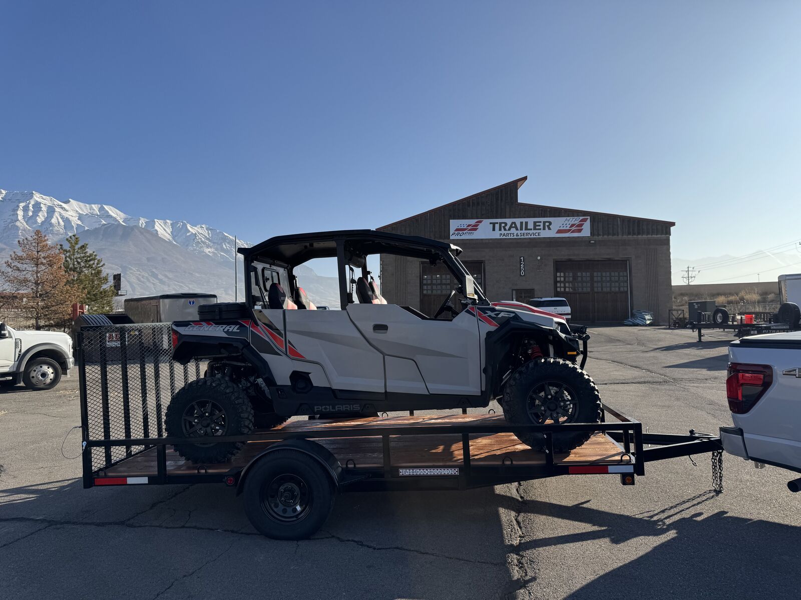 Quadrax 7X14 Single Axle Utility Trailer