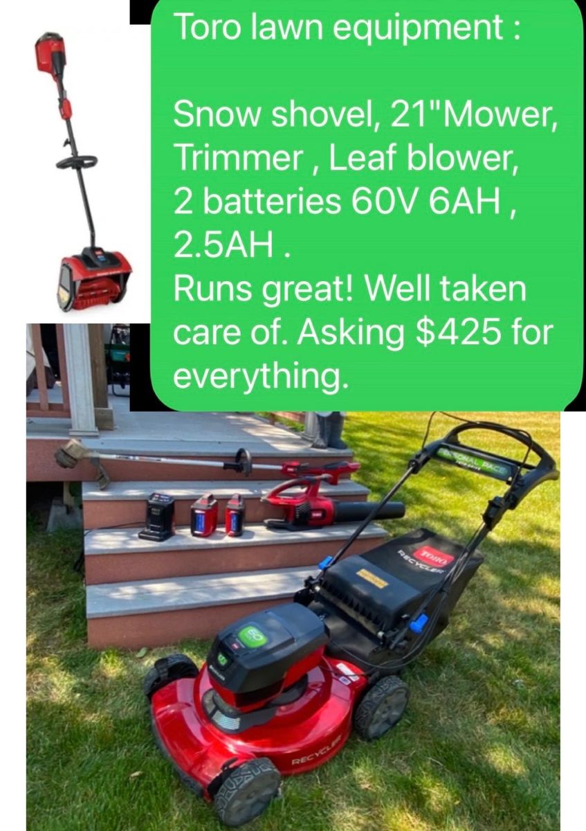 Toro yard equipment