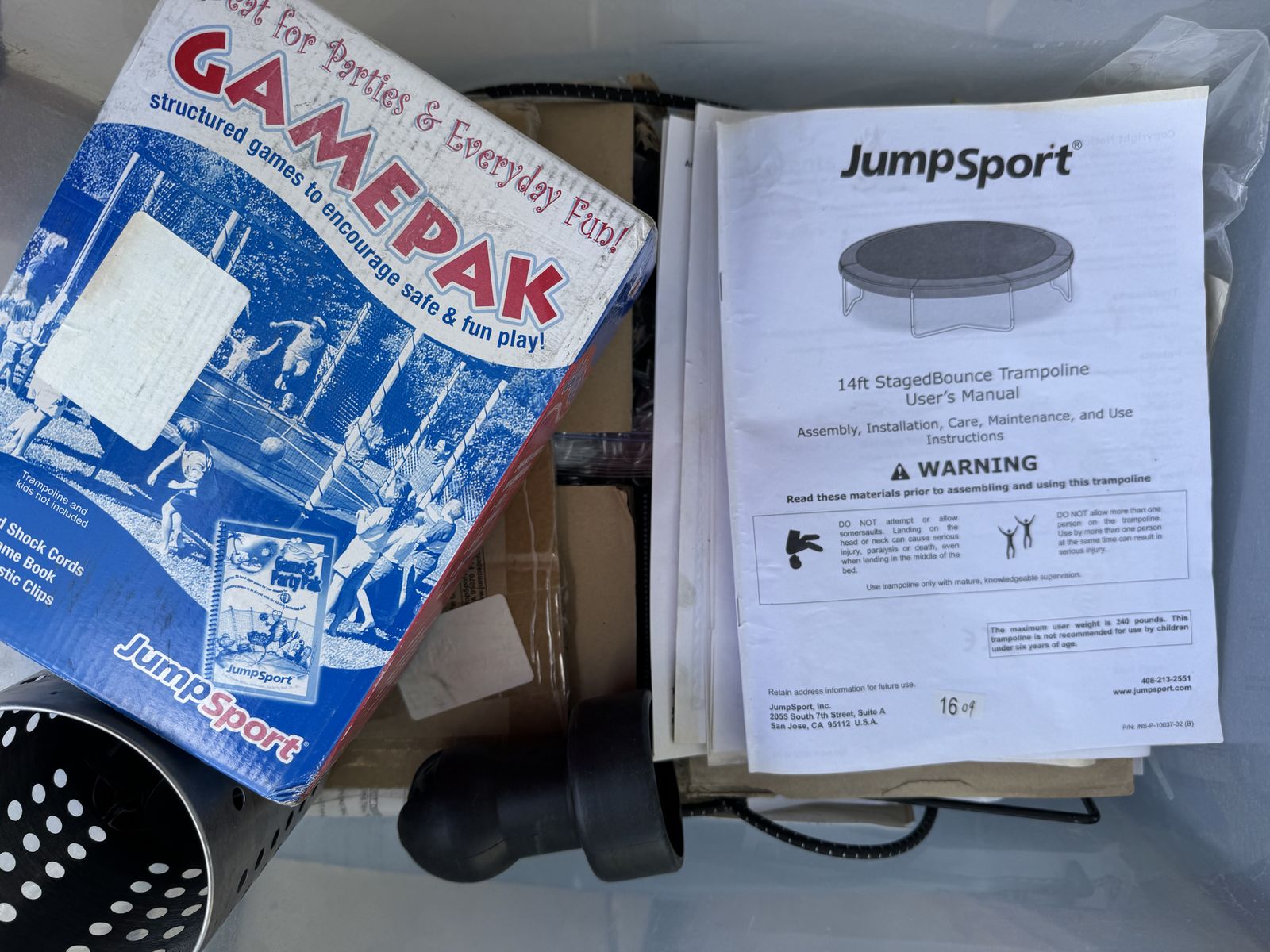 free trampoline frame and accessories