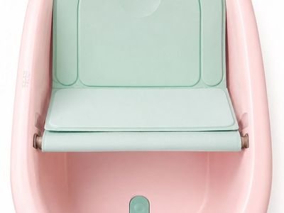Frida Baby 4-in-1 Grow-with-Me Infant Bath Tub - Pink/Mint Green