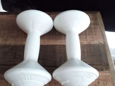 Vintage orbitron dumbbells weights free weights