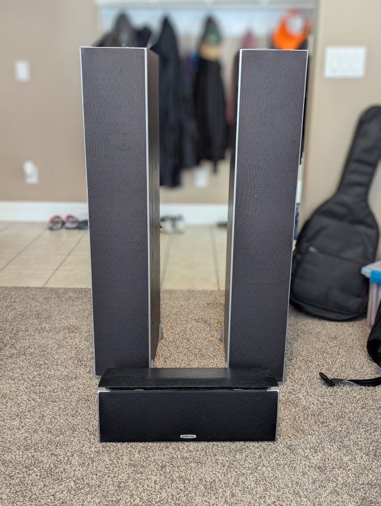 Polk Audio Monitor 70 & CSi A4 Home Theater Speaker Set - Towers & Center Channel Speakers