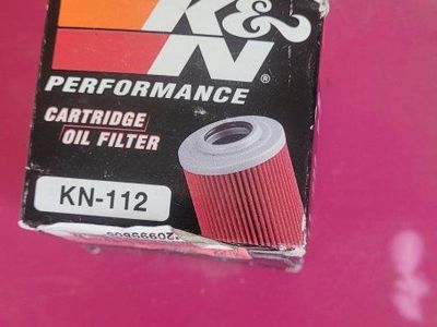 K&N KN-112 Performance Cartridge Oil Filter in Box
