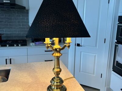 Stiffel 4-Bulb Torchiere Candelabra Lamp.