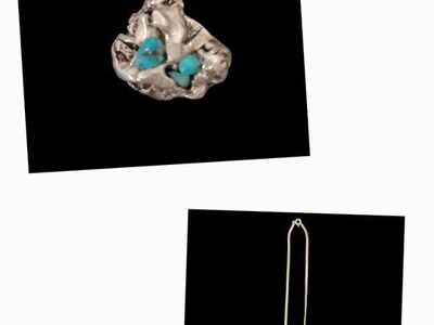 Navajo Necklace 925 Silver Blue Turquoise Native A