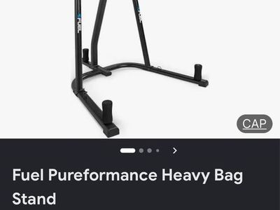 Fuel Pureformance Heavy Bag Stand - Black, Durable, Freestanding Frame for Boxing & MMA Training