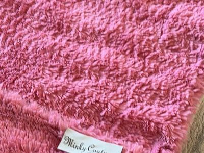Minky Couture pink blanket