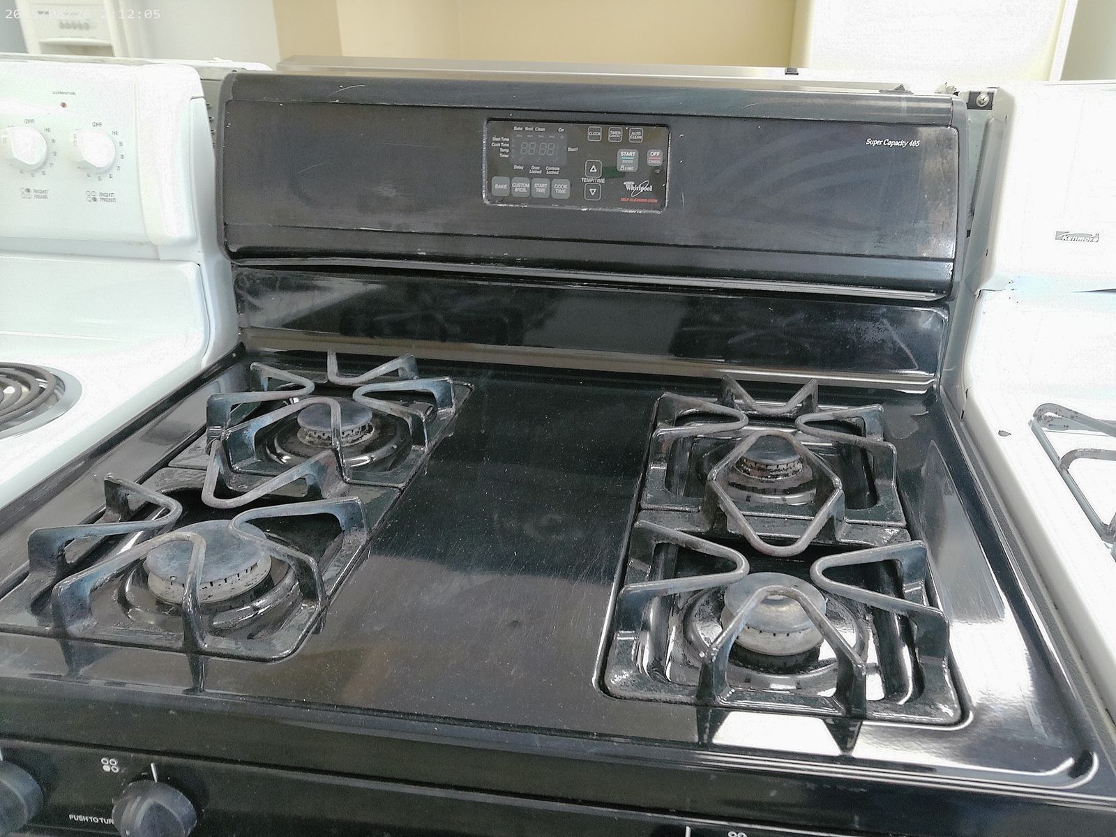 Black Whirlpool GAS Range~90 Day Guarantee