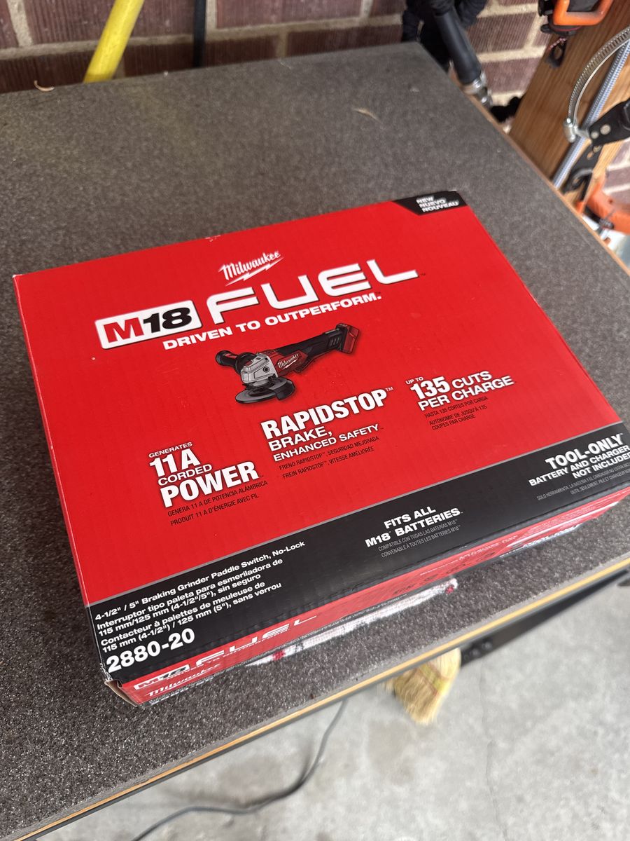 Milwaukee Grinder Never Opened