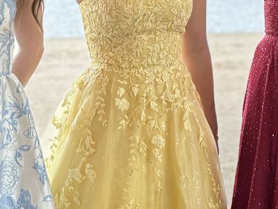 yellow prom dress bliss