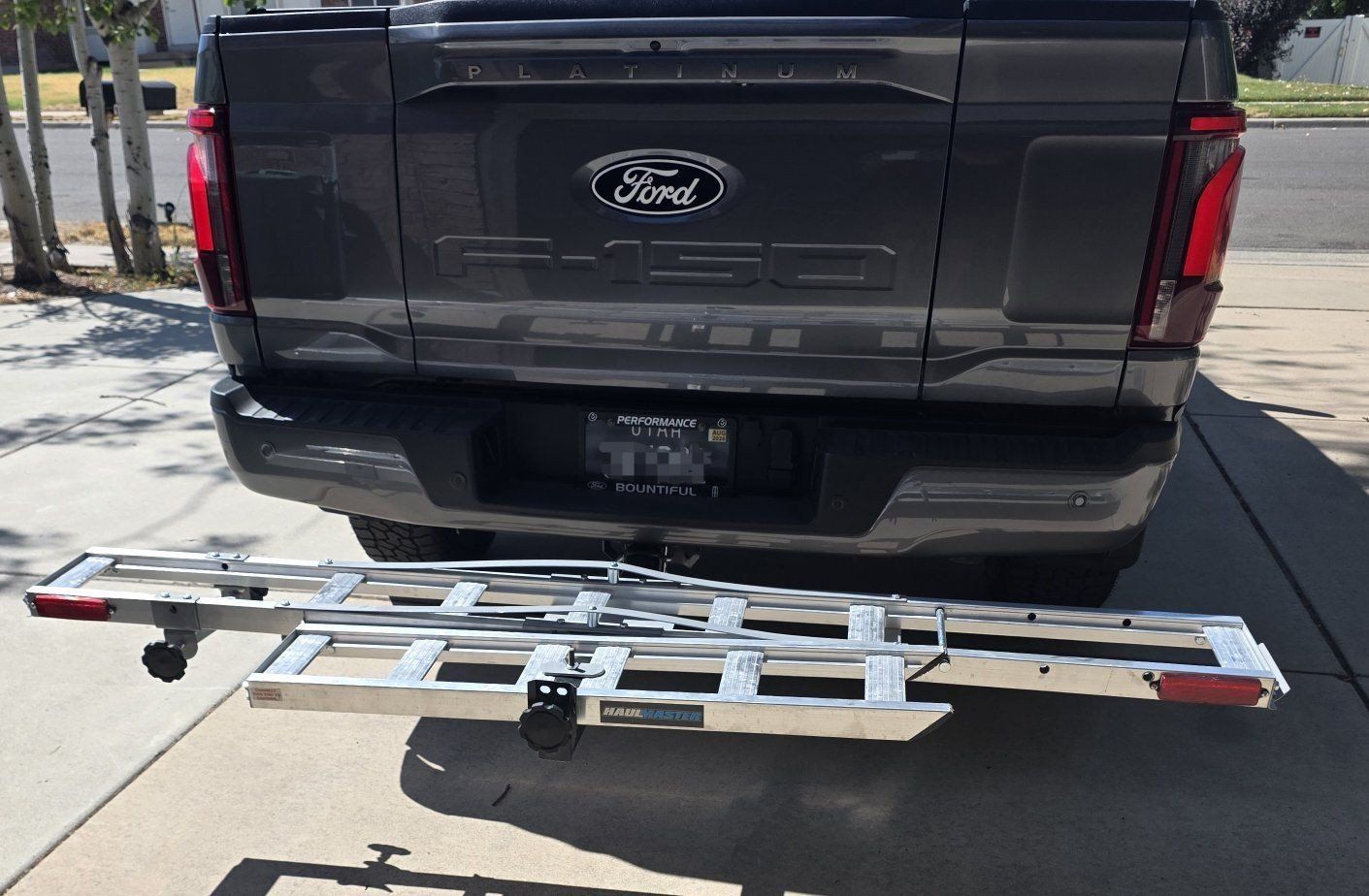 Receiver Mount Aluminum Motorcycle Carrier rated to 400lbs