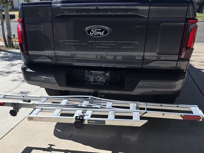 Receiver Mount Aluminum Motorcycle Carrier rated to 400lbs