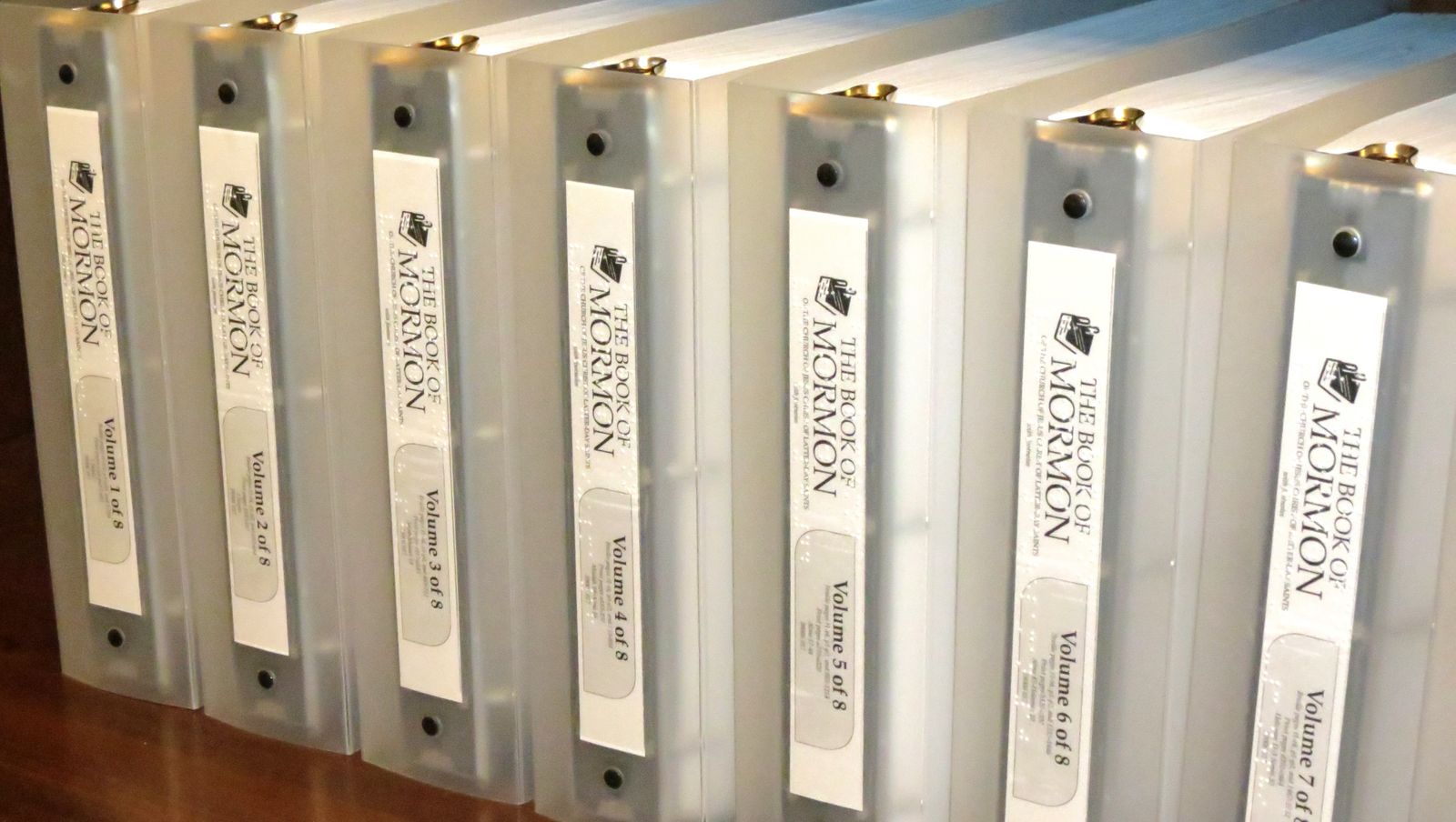 Book of Mormon in BRAILLE Complete in 8 Volumes 2013