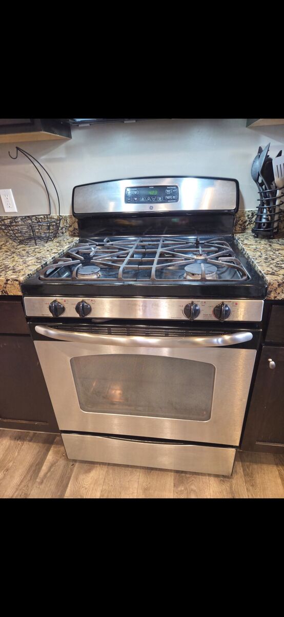 GE gas oven stove range