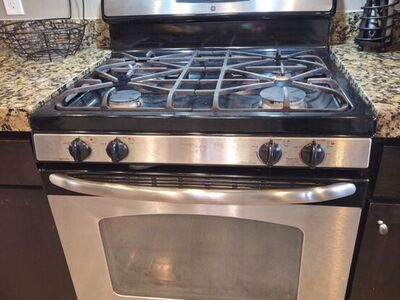 GE gas oven stove range