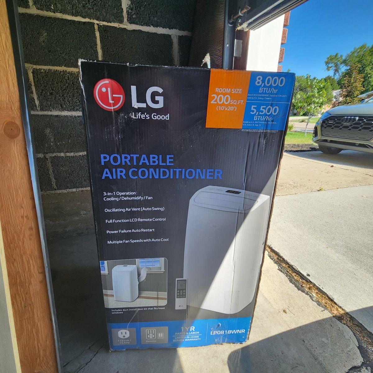 LG LP0818WNR 8,000 BTU Portable Air Conditioner