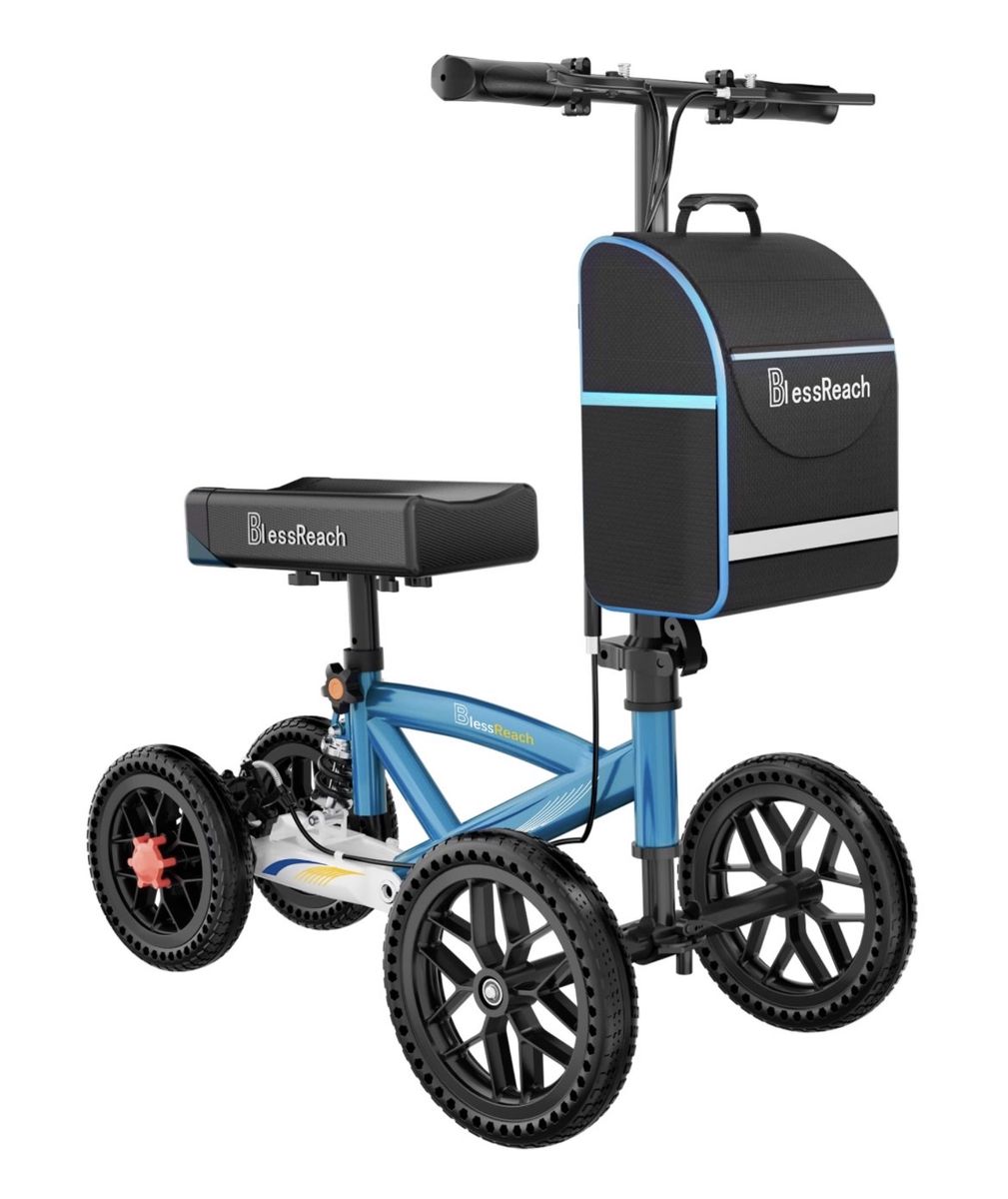Brand New and Fully Assembled Bless Reach Model # WB 2208-T Post Surgery Knee Scooter. This is the All Terrain Model
