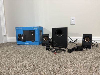 Z533 Logitech Speakers and Subwoofer **ONLY LIGHTLY USED**