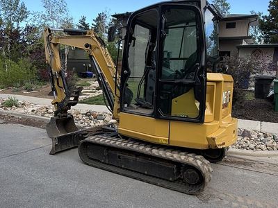Mini Excavator Rental – Cat 304 with Thumb and Angle Blade, 40 Class, 4 Ton