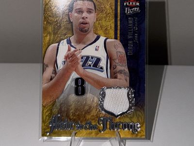Deron Williams Fleer Showcase Heir to the Throne Basketball Jersey Card
