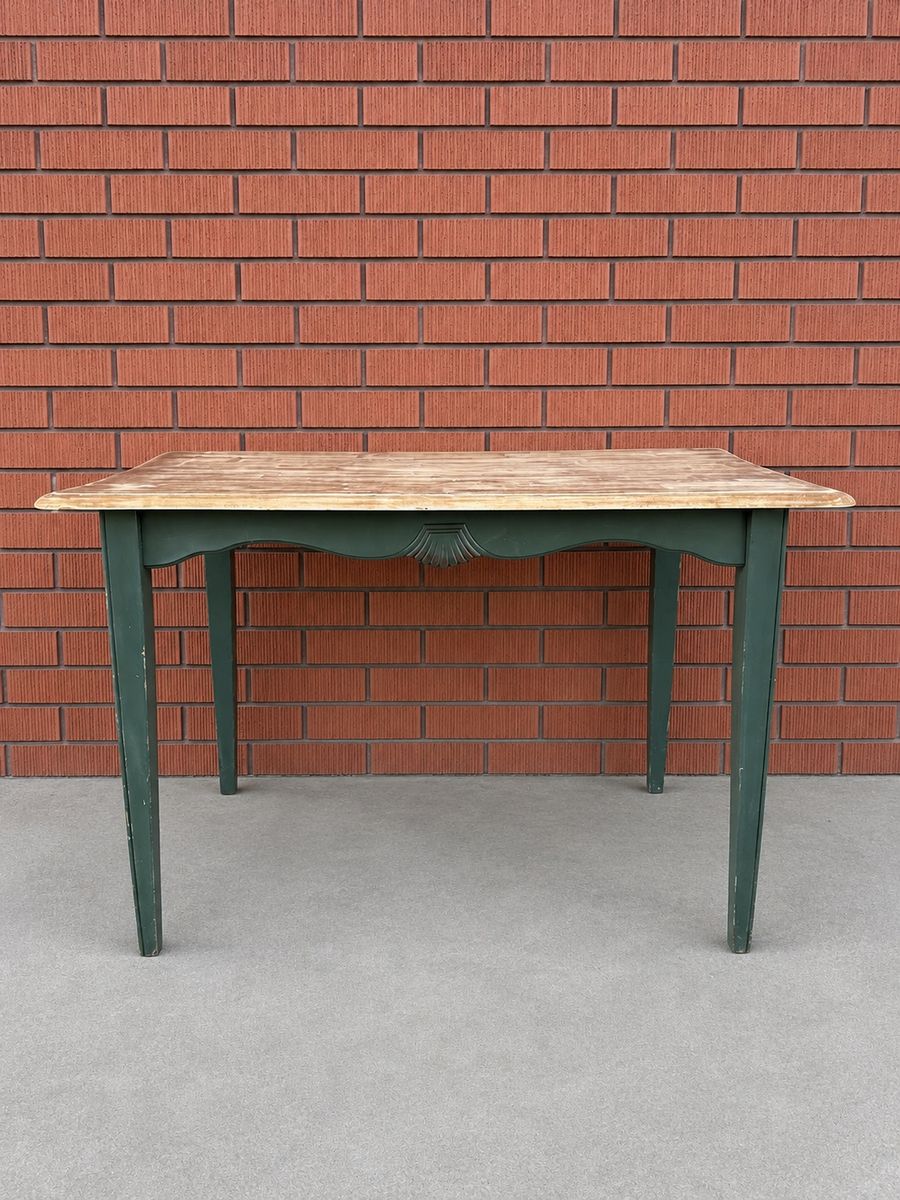Vintage Distressed Wood Dining Table / Writing Desk