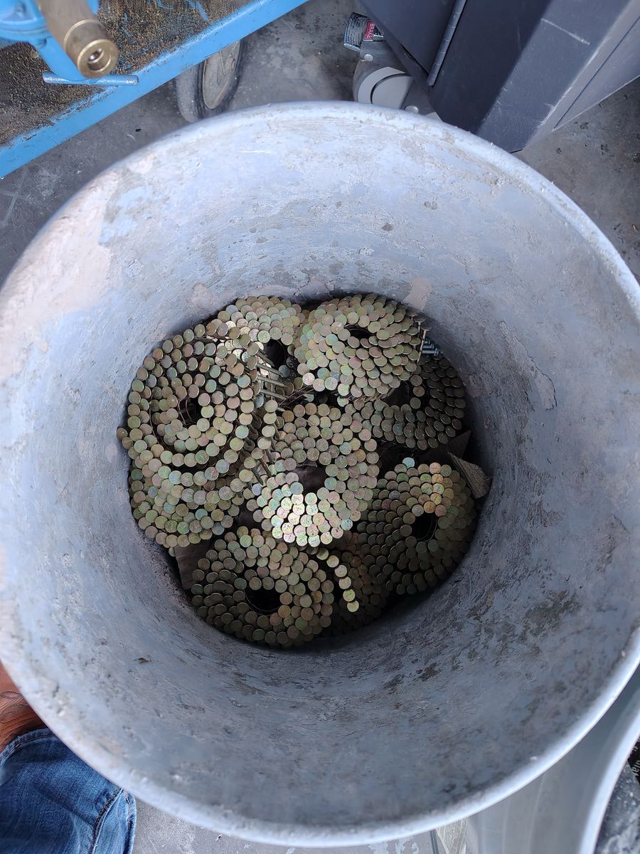 BULK Coil Nails - ~24 Rolls / Full Contractor Bucket