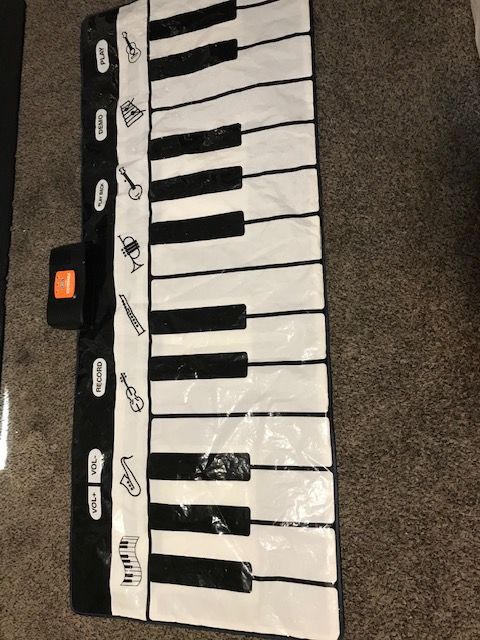 PlayM8 Roll-Up Piano Keyboard Play Mat - Electronic Music Toy
