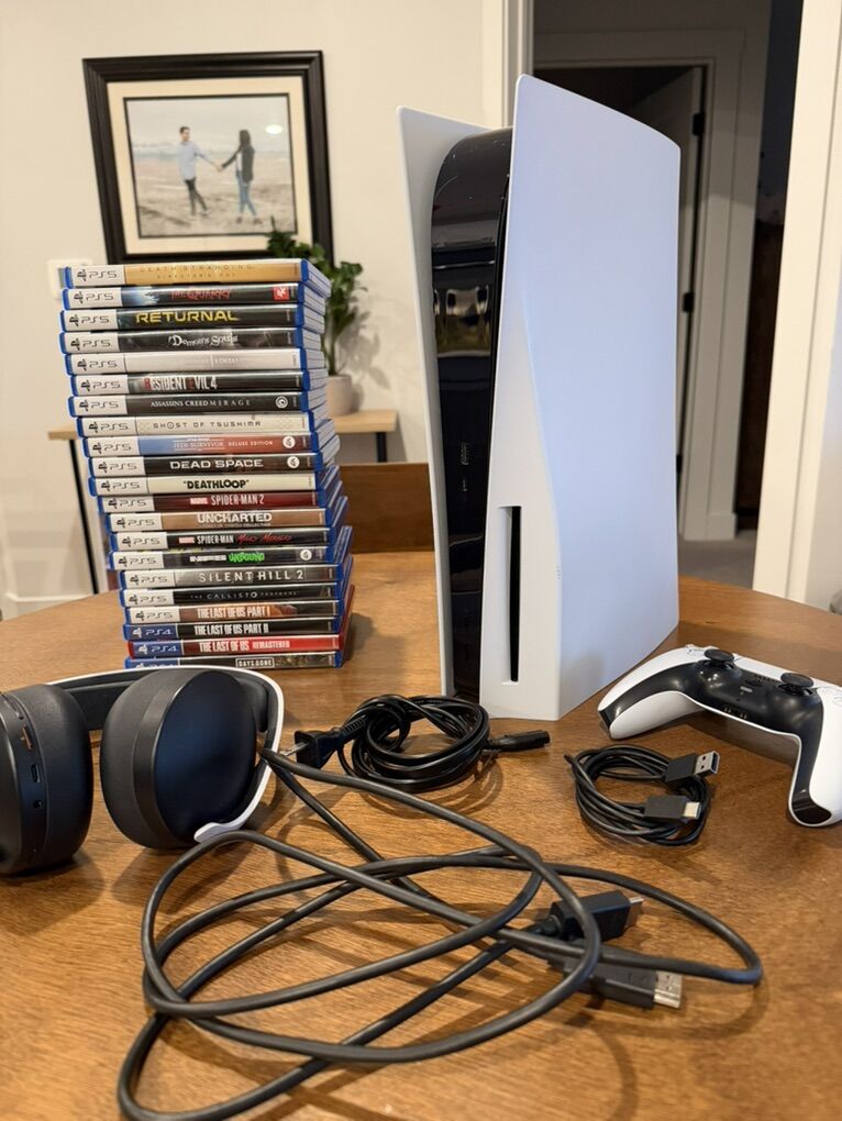 PS5 Bundle - 2tb Ssd - 21 Games - Headset