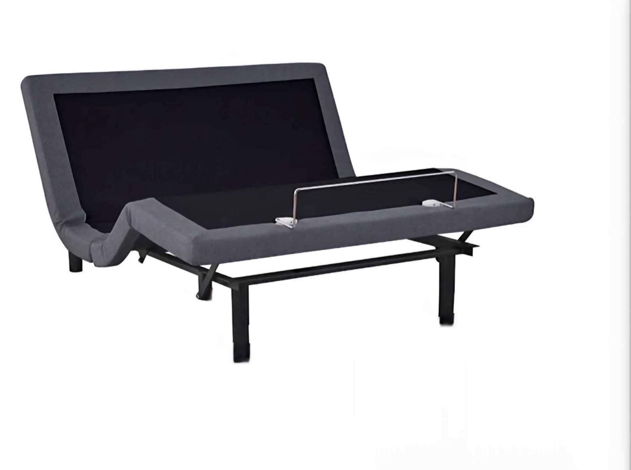 Temperpedic Like New Adjustable Motorized Bed Base Frame - Dark Gray Upholstered