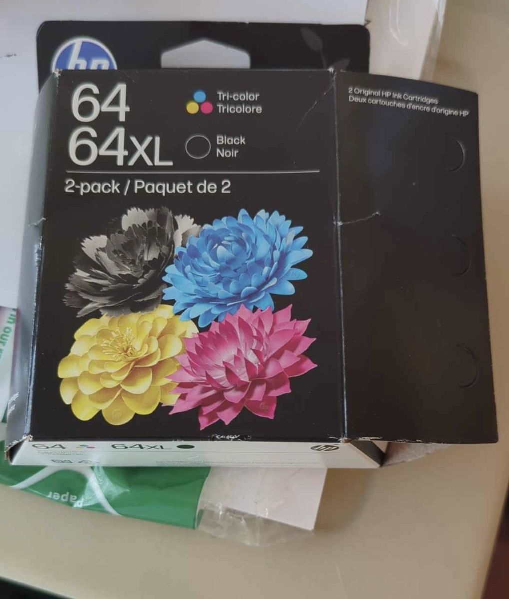 HP 64 tricolor + 64XL black Ink Combo
