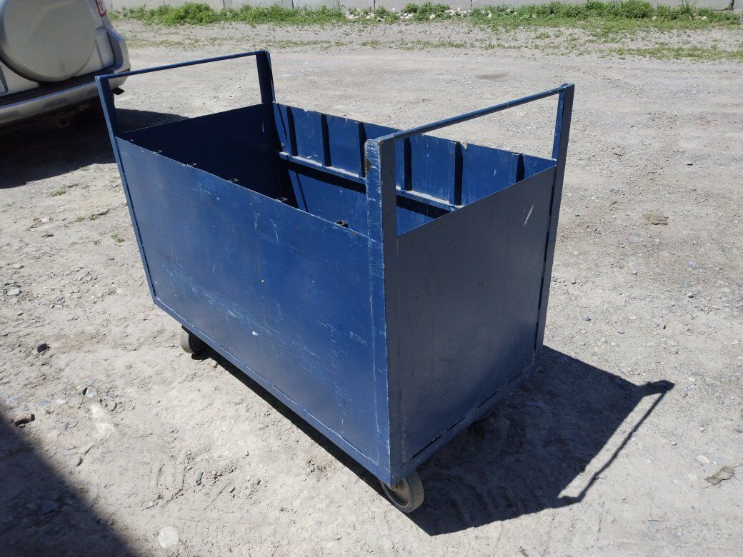 metal cart bin