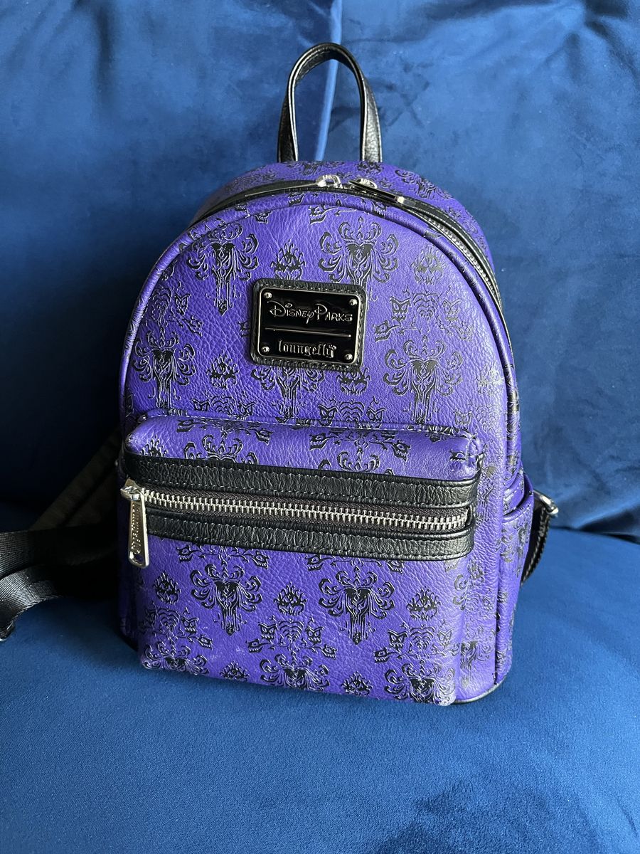 Disney Parks  Haunted Mansion Wallpaper Mini Backpack by Loungefly New with Tags