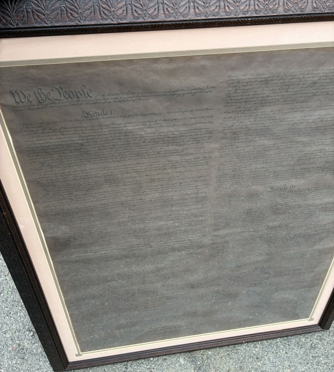 Patriotic extra large with custom frame!