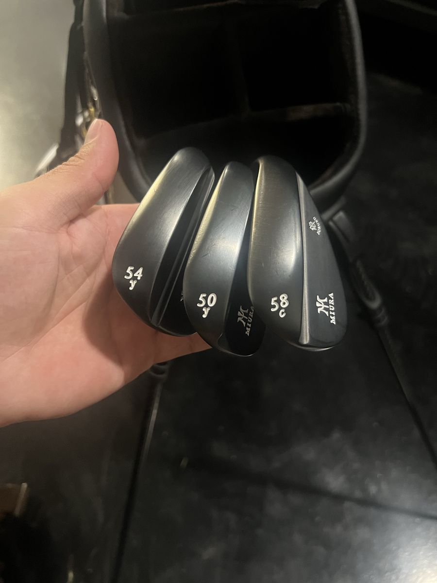 Miura Forged Wedges Golf Club Set 50, 54, 58 Degree - Black Finish