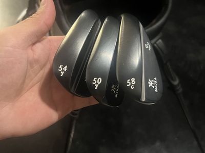 Miura Forged Wedges Golf Club Set 50, 54, 58 Degree - Black Finish
