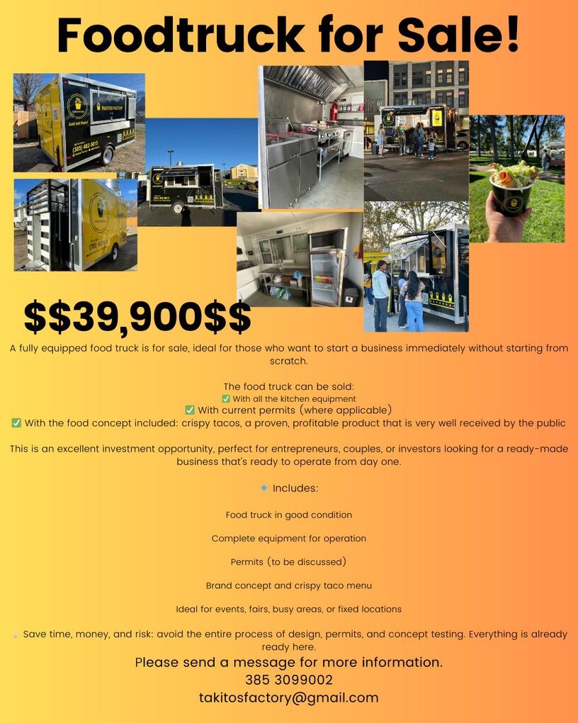 Food Truck For Sale