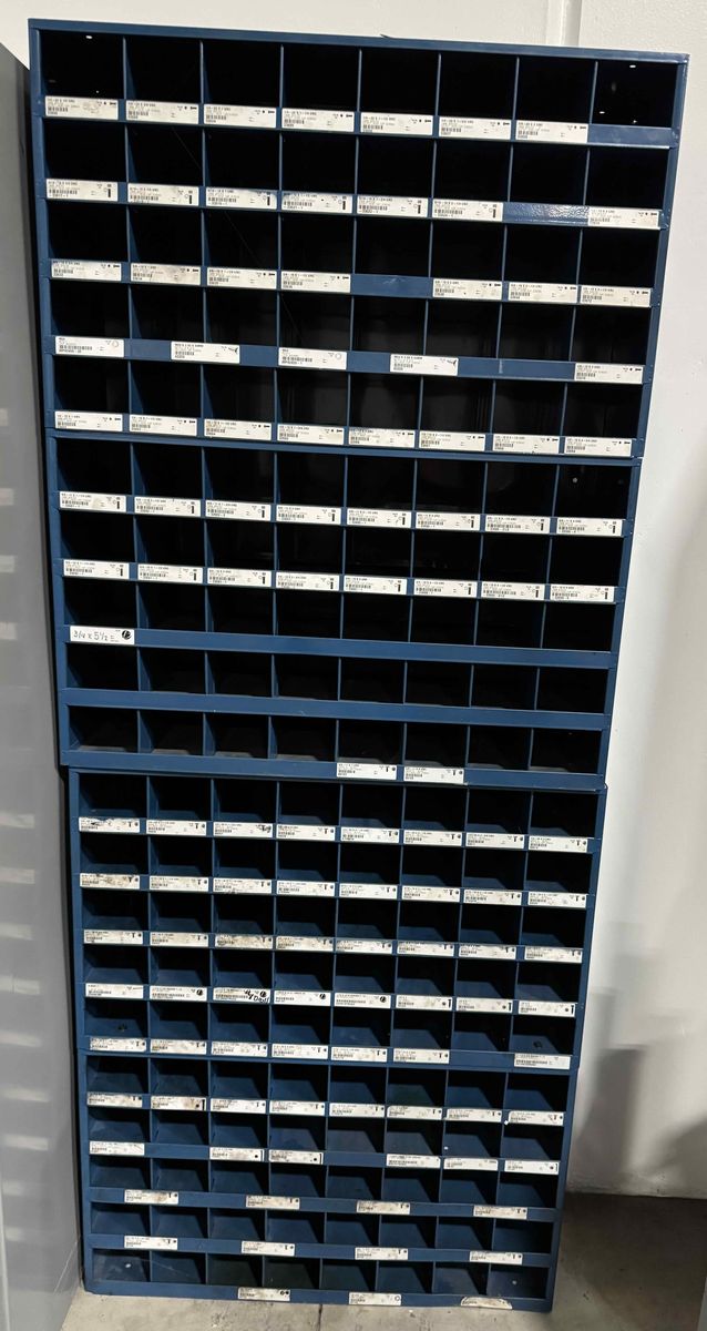 Fastenal Parts Bin 80 Bin Slots, 35"w x 42" H x 12.5" D
